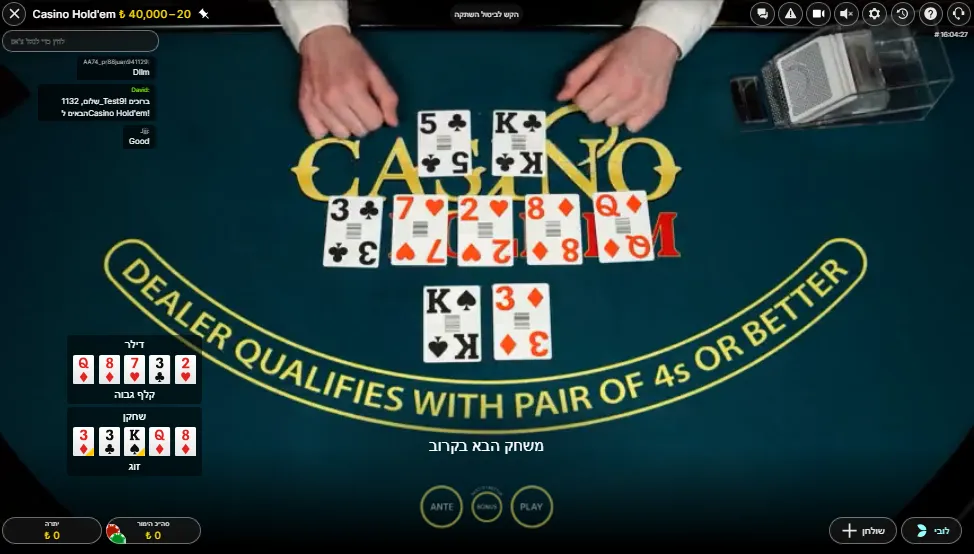 שולחן פוקר אונליין על כסף אמיתי