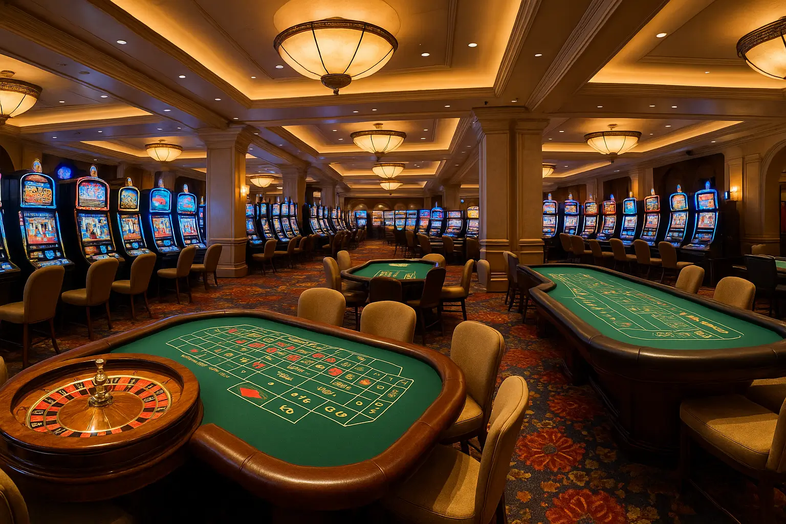 קזינו אמיתי - מכונות מזל, שולחנות רולטה ובלאק ג'ק